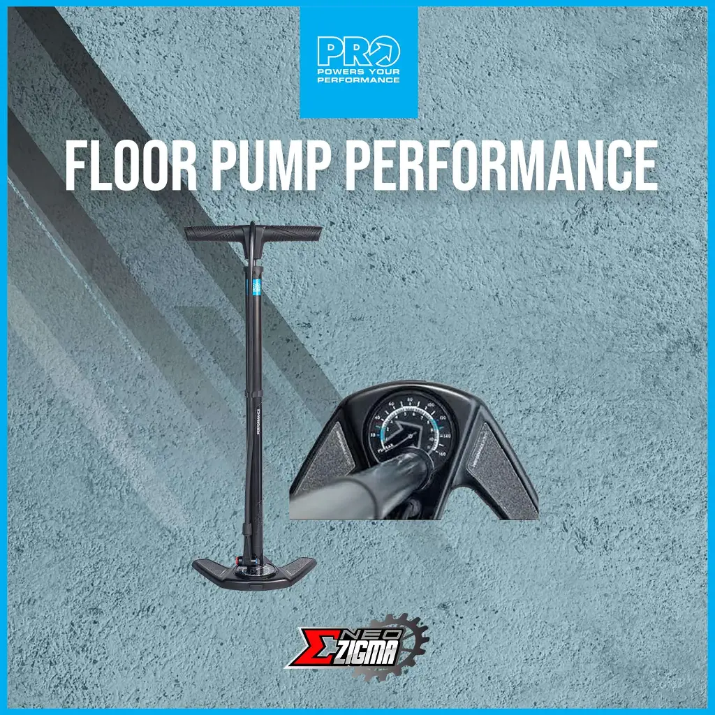 Floor Pump PRO Performance Steel Barrel, Gauge PRPU0083