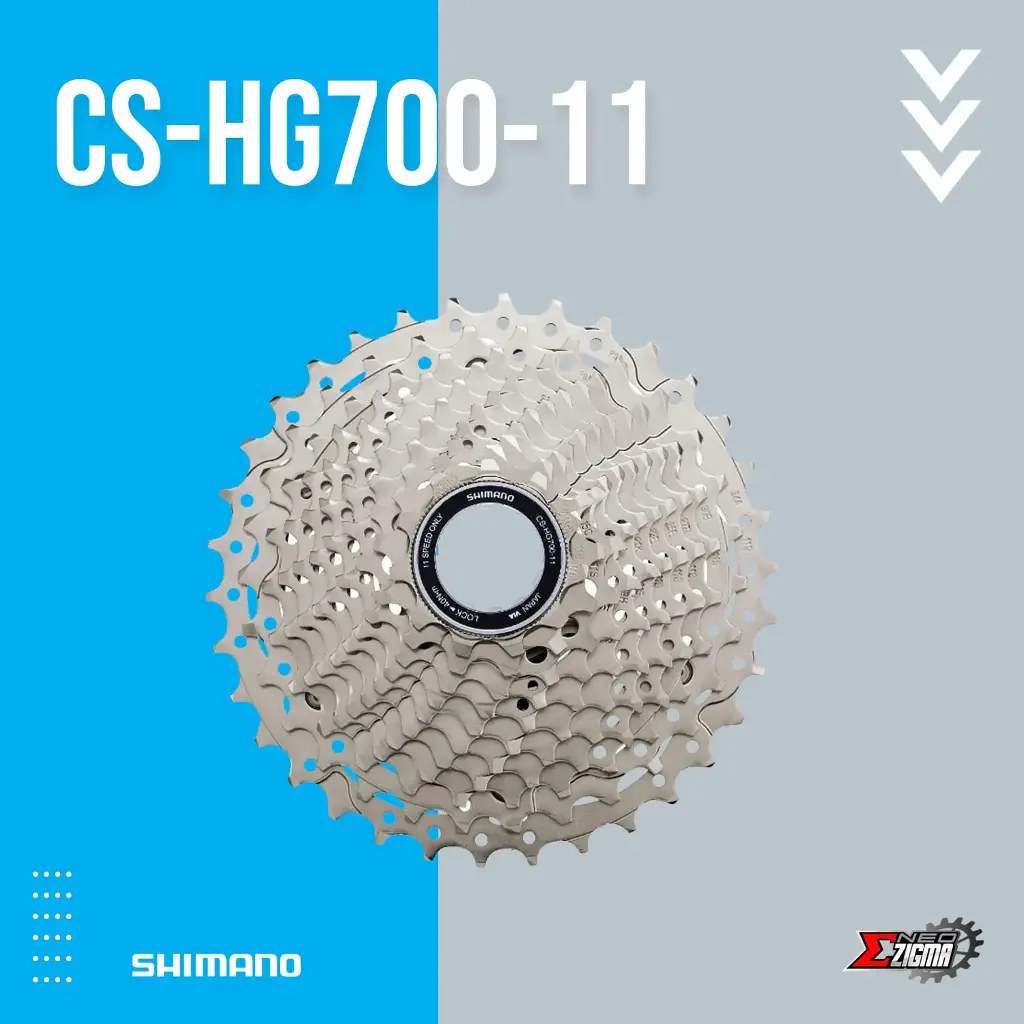 Cassette Sprocket Road SHIMANO 105 CS-HG700 11-Spd 11-34T Ind. Pack ICSHG70011134