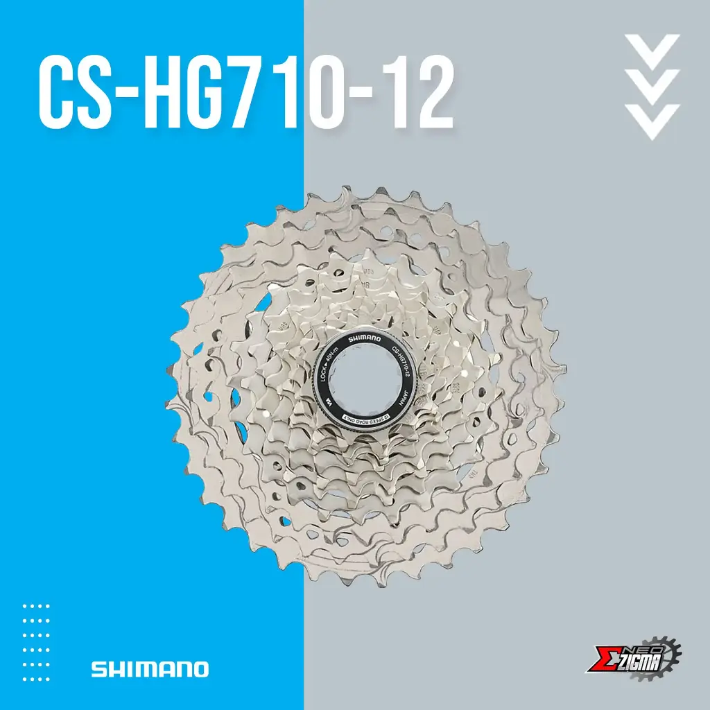 Cassette Sprocket Road SHIMANO 105 CS-HG710-12 12-Spd 11-36T Ind. Pack ICSHG71012136
