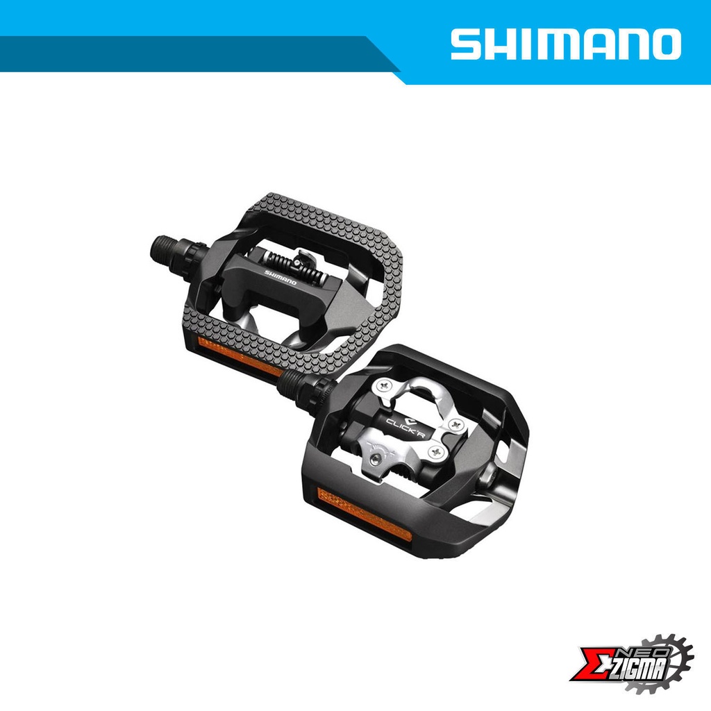 Pedal MTB SHIMANO MTB-Others PD-T421 Flat EPDT421 SPD Single Sided Trekking w/ Cleats Ind. Pack