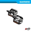 Pedal MTB SHIMANO MTB-Others PD-T421 Flat EPDT421 SPD Single Sided Trekking w/ Cleats Ind. Pack