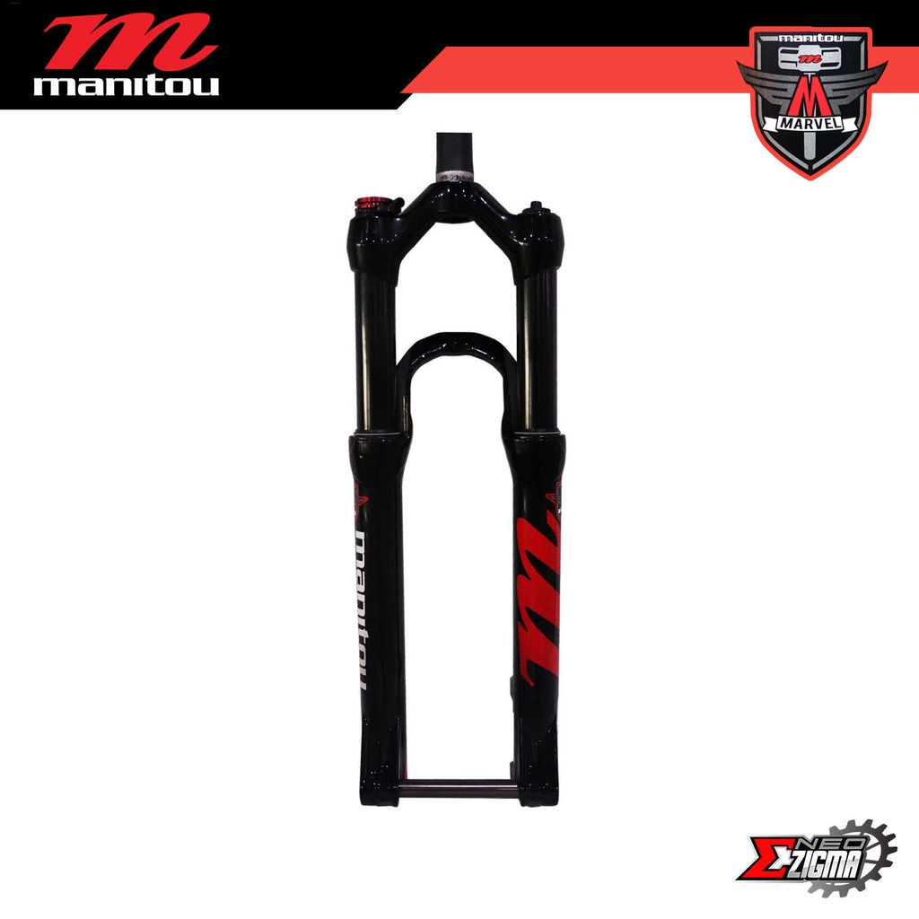 Fork Suspension 26" MANITOU Marvel Comp Milo 15mm*100mm Travel BK Stanchion w/ Remote