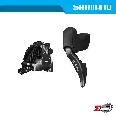 Disc Brake Assembly Gravel SHIMANO GRX Di2 BR-RX820/ST-RX825 12-Spd For 160mm Rotor J-kit w/ Fin Front Ind. Pack IRX8251DLF6SC100B