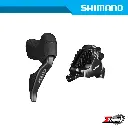 Disc Brake Assembly Gravel SHIMANO GRX Di2 BR-RX820/ST-RX825 12-Spd For 140mm Rotor J-kit w/ Fin Rear Ind. Pack IRX8251DRRDSC170B