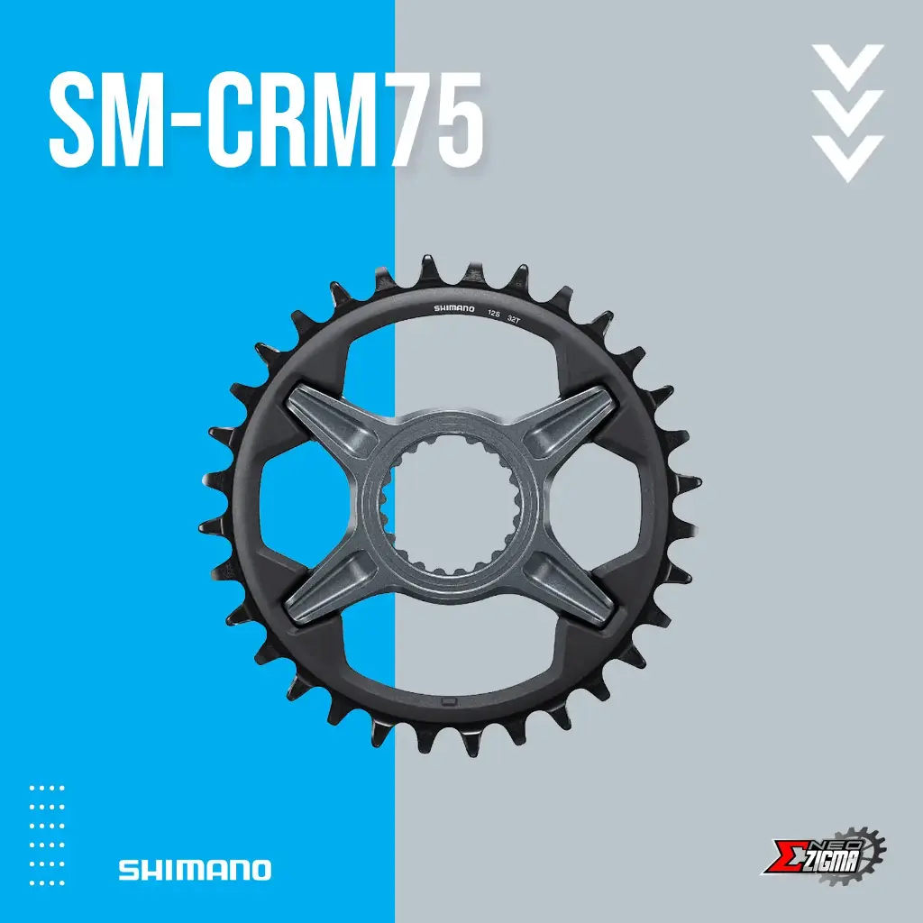 Chainring MTB SHIMANO SLX SM-CRM75 For FC-M7100-1 34T Ind. Pack ISMCRM75A4