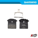 Disc Brake Pad MTB SHIMANO J03A Resin For M6100/7100/8100 w/ Fin Ind. Pack Y8Z298010