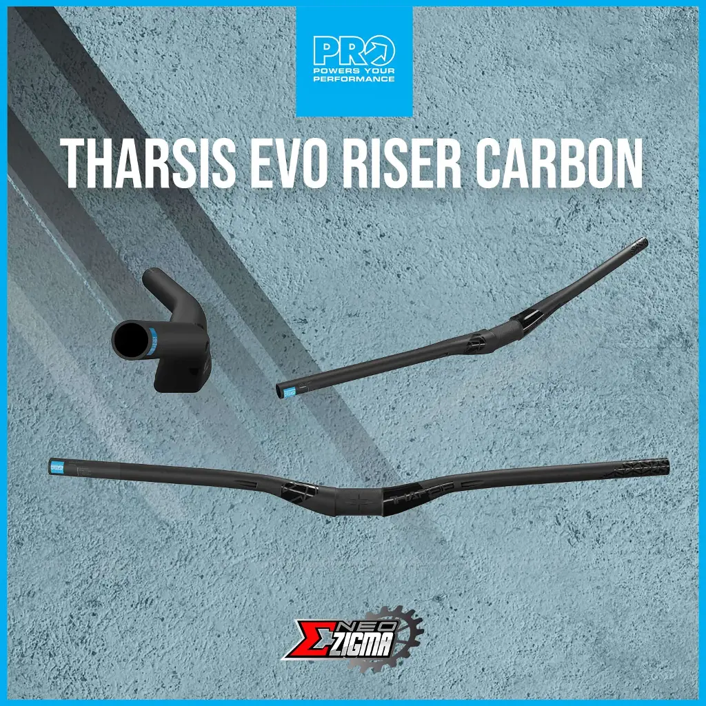 Handle Bar MTB PRO Tharsis Evo Riser Carbon 35x780mm 30 Rise PRHA0661 Black