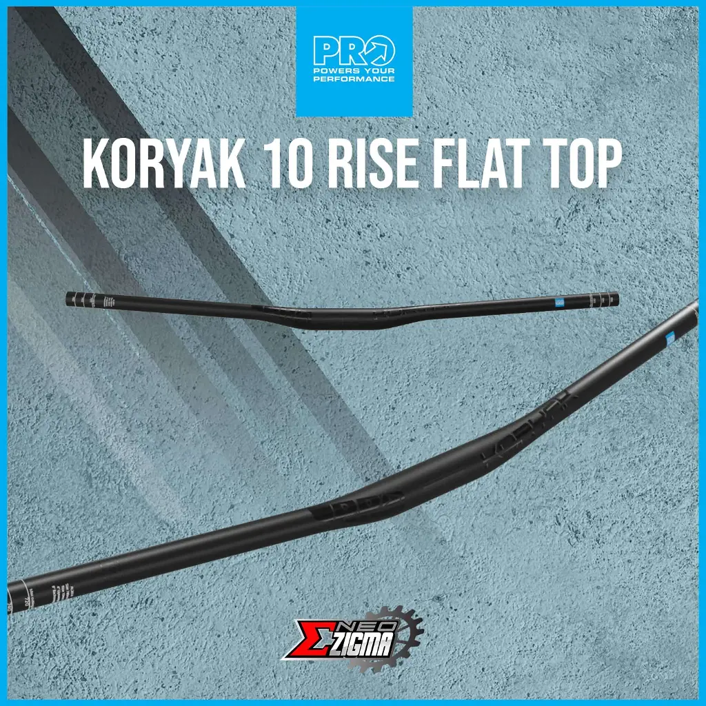 Handle Bar MTB PRO Koryak Alloy 31.8x780mm 10 Rise PRHA0657 Black Riser 10
