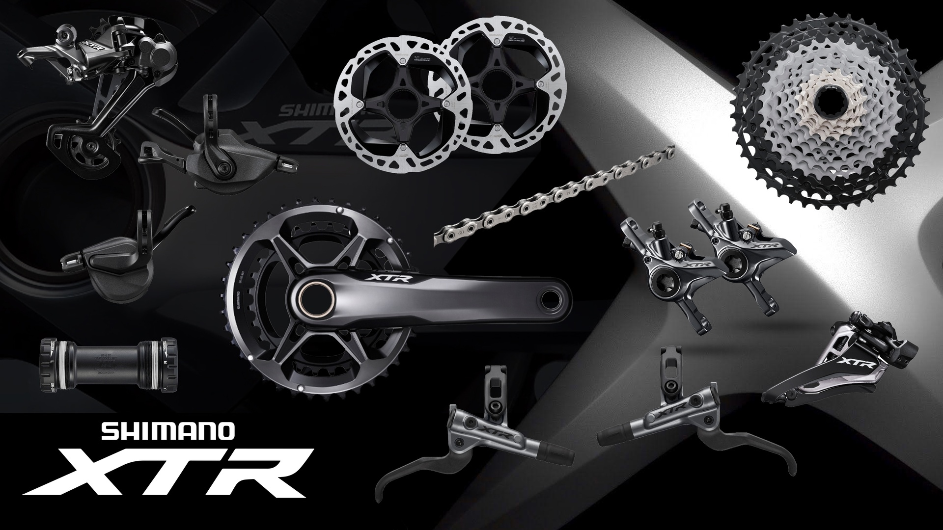 Group Set MTB SHIMANO XTR M9100 M9120 2x12 Hydraulic Neo Zigma