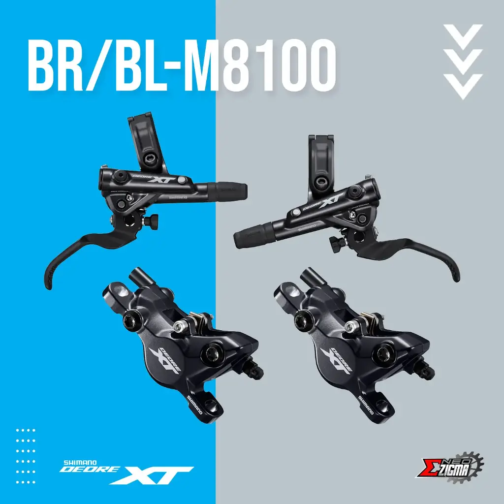 Disc Brake Assembly MTB SHIMANO XT BR/BL-M8100 J-Kit