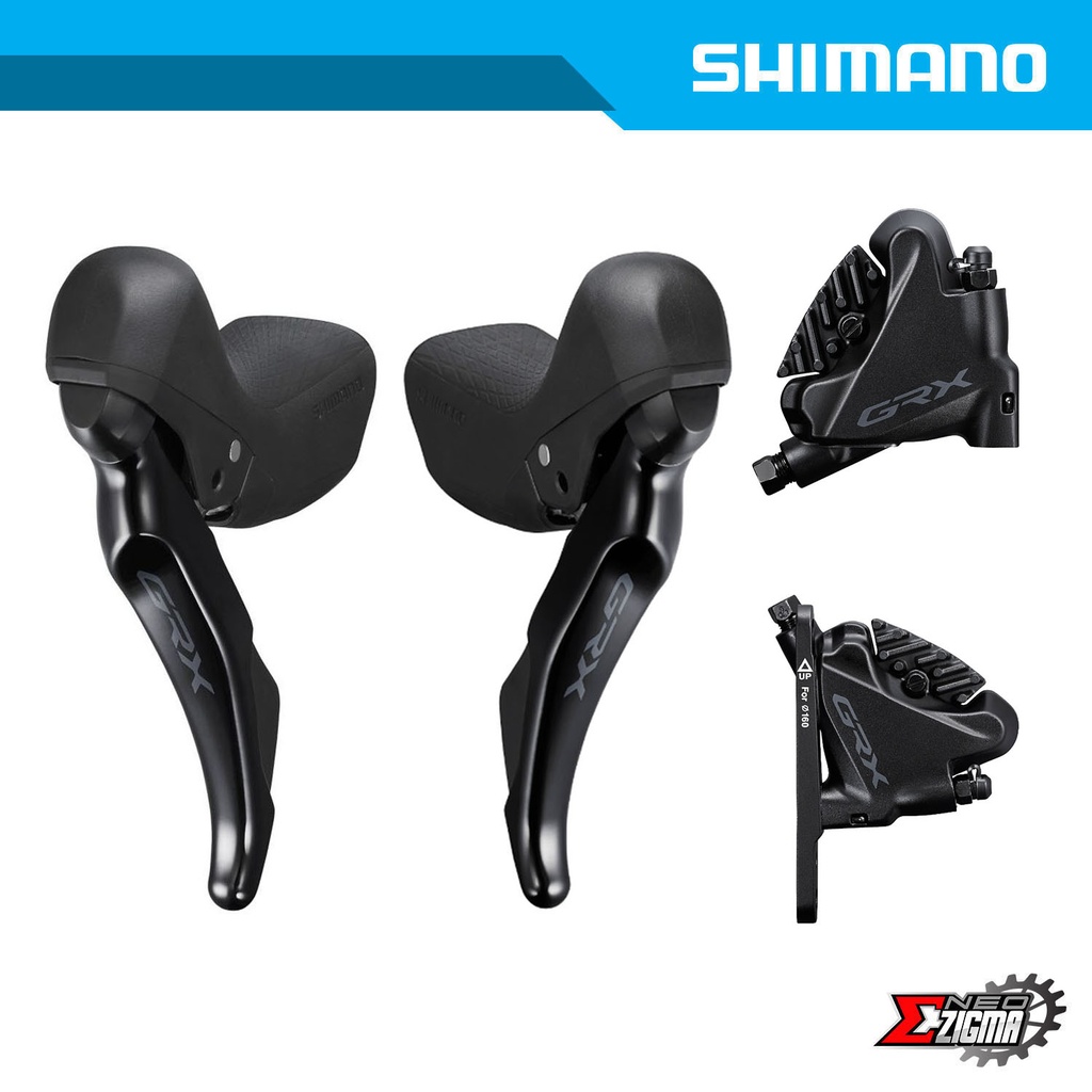 Shimano GRX　ST-RX400 BR-RX400前後セット Shimano GRX ST-RX400+BR-RX400 2x10-speed Disc Brake Set Gear