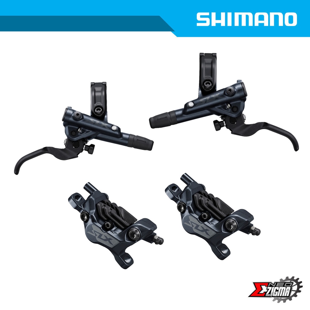 Disc Brake Assembly MTB SHIMANO SLX BR M7120 BL M7100 4 Piston J kit Hydraulic Metal Pad F R Neo Zigma