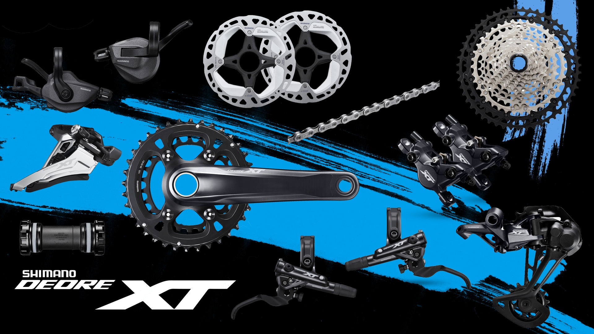 Group Set MTB SHIMANO XT M8100 2x12 Spd Hydraulic