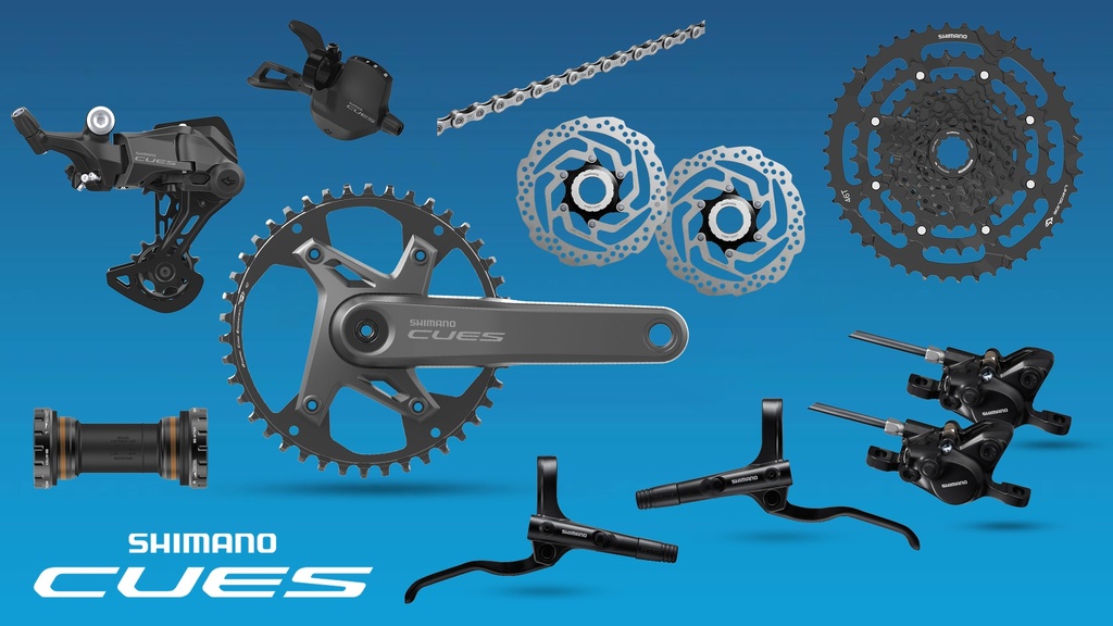 Group Set MTB SHIMANO CUES U4000 1x9 Spd Hydraulic Neo Zigma