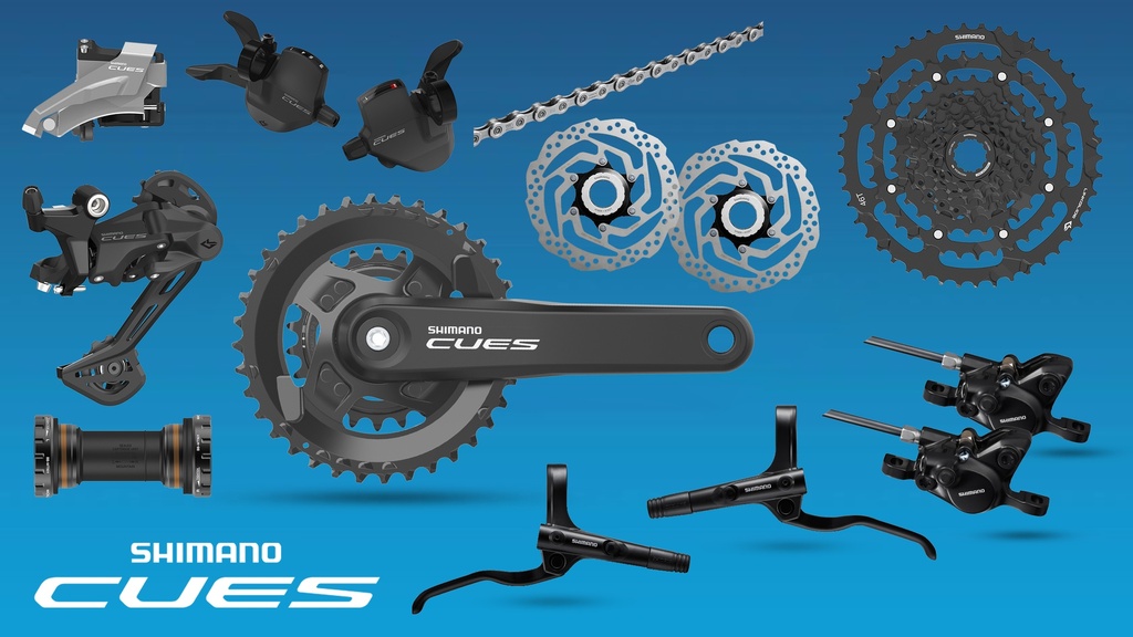 Group Set MTB SHIMANO CUES U4000 2x9 Spd Hydraulic Neo Zigma