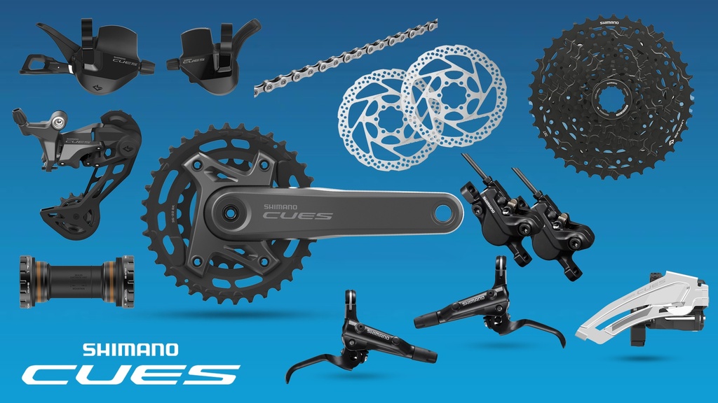 Group Set MTB SHIMANO CUES U6000 2x10 Spd Disc Brake Neo Zigma
