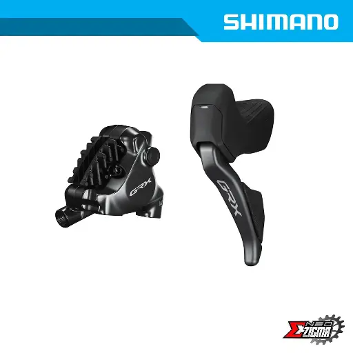 [DBSH005FI] Disc Brake Assembly Gravel SHIMANO GRX Di2 BR-RX820/ST-RX825 12-Spd For 160mm Rotor J-kit w/ Fin Front Ind. Pack IRX8251DLF6SC100B