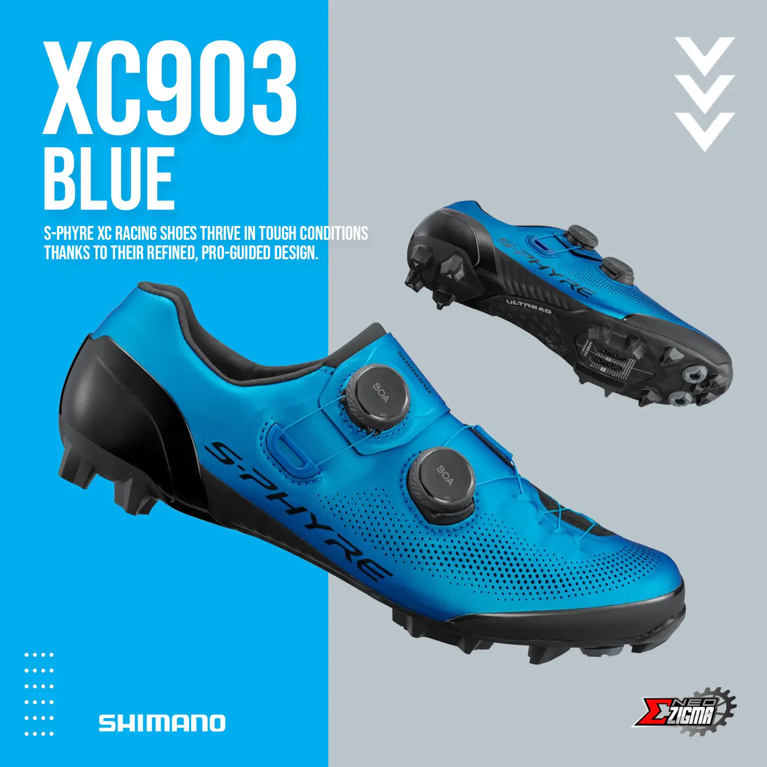 Shoes MTB SHIMANO Off-road/Cross Country/S-phyre XC903 43