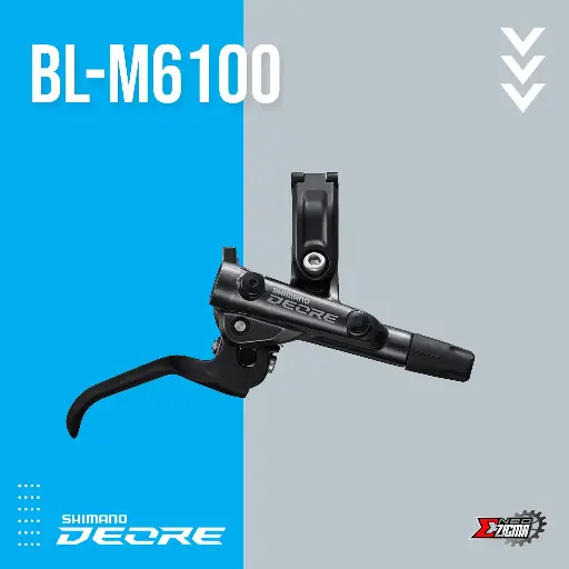 [BLSH019RE] Brake Lever MTB SHIMANO Deore BL-M6100 Hydraulic Rear Ind. Pack EBLM6100R