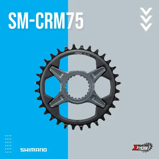 [CRSH136I] Chainring MTB SHIMANO SLX SM-CRM75 For FC-M7100-1 34T Ind. Pack ISMCRM75A4