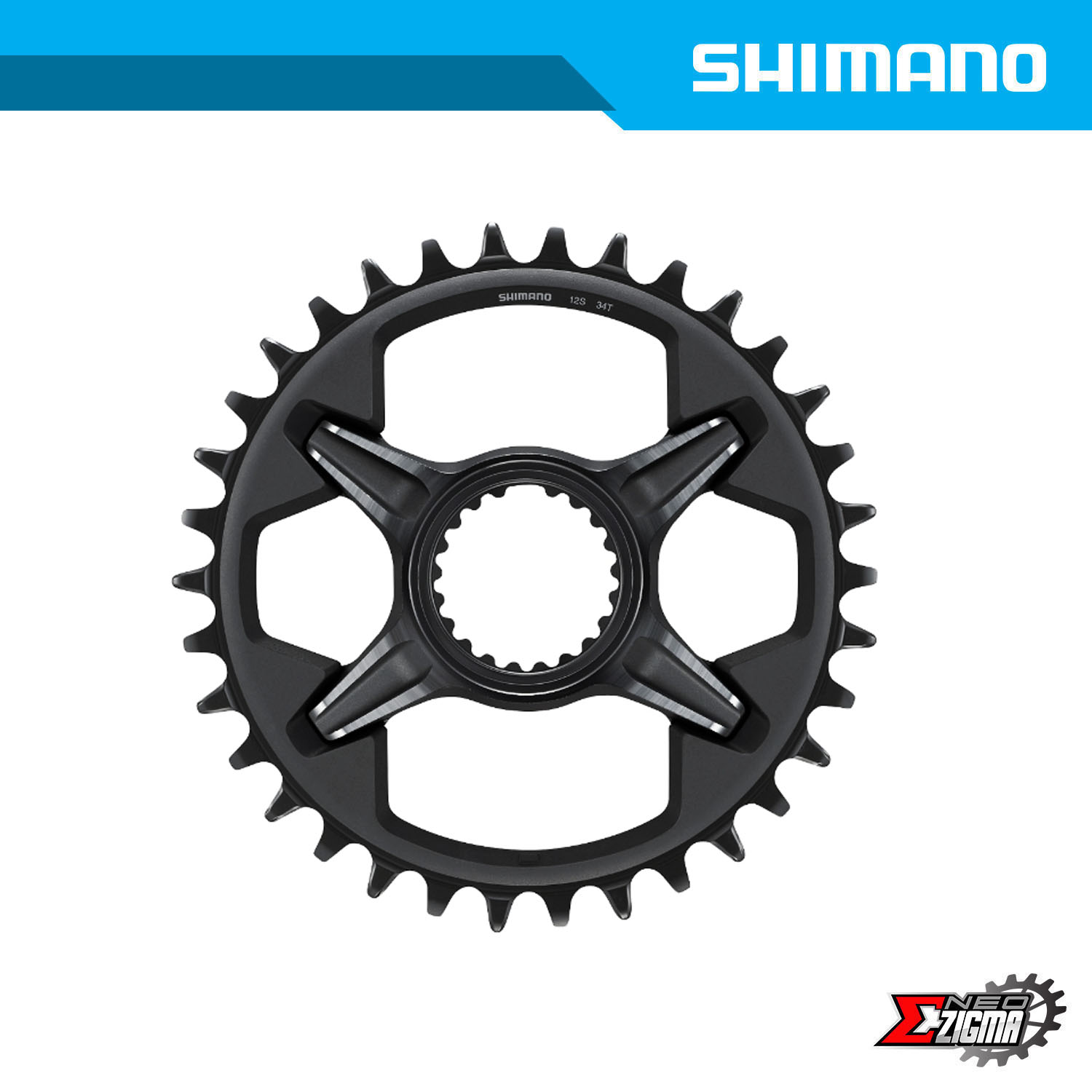Chainring MTB SHIMANO XT SM-CRM85 For FC-M8100-1 34T Ind