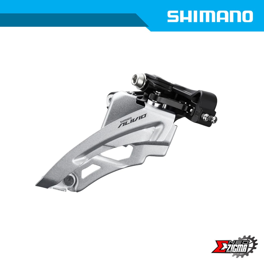 Front Derailleur MTB SHIMANO Alivio FD M3100 M 3x9 Mid Clamp Side