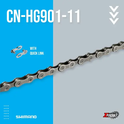[CNSH153I] Chain MTB SHIMANO XTR CN-HG901-11 116L 11-Spd w/ Quick Link Ind. Pack ICNHG90111116Q