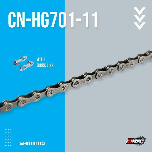 Chain MTB SHIMANO Deore CN-HG701-11 Road/MTB Compatible Ind. Pack