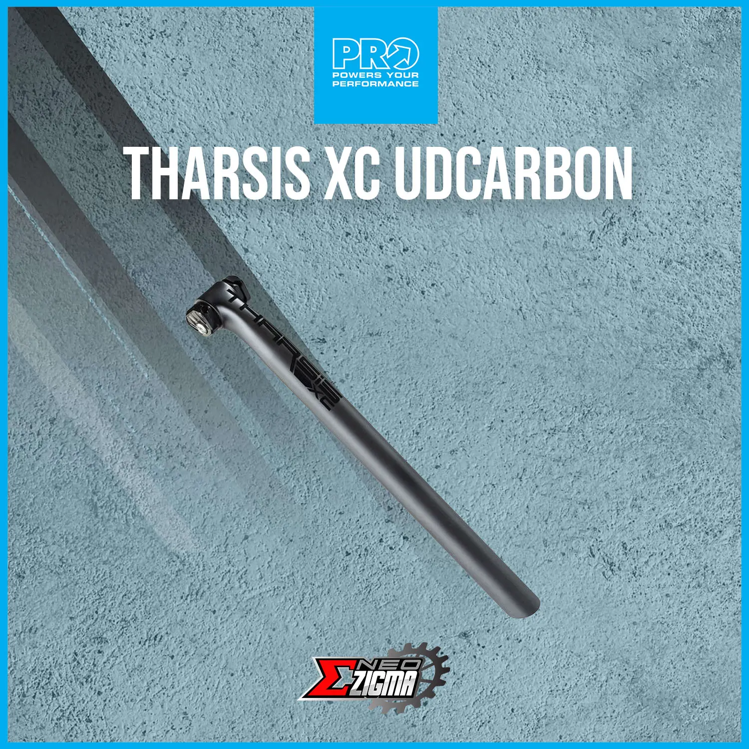 Seat Post PRO Tharsis XC UDCarbon 30.9x400mm PRSP0108 | Neo